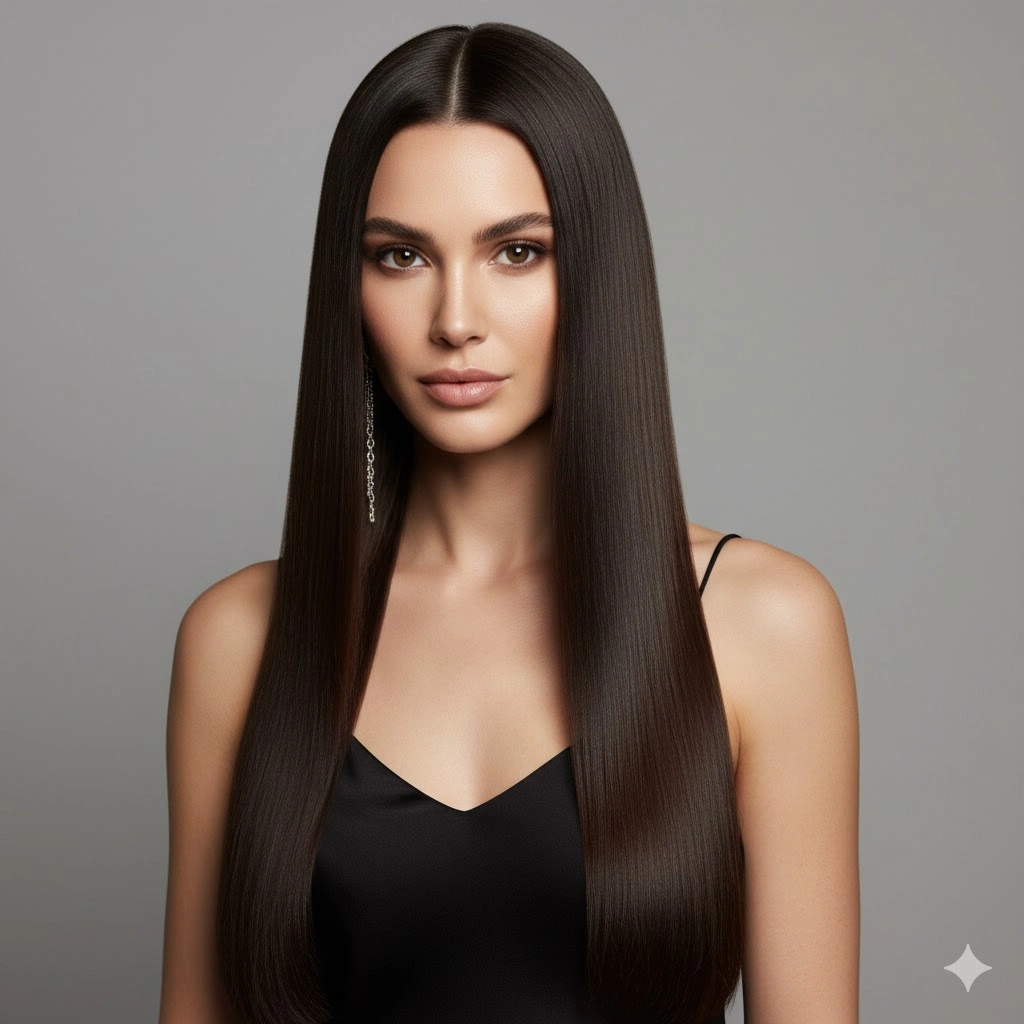 Middle Parting Hairstyle