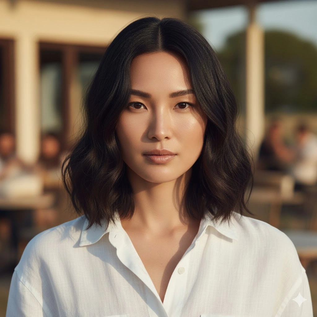 Middle Parting Hairstyle