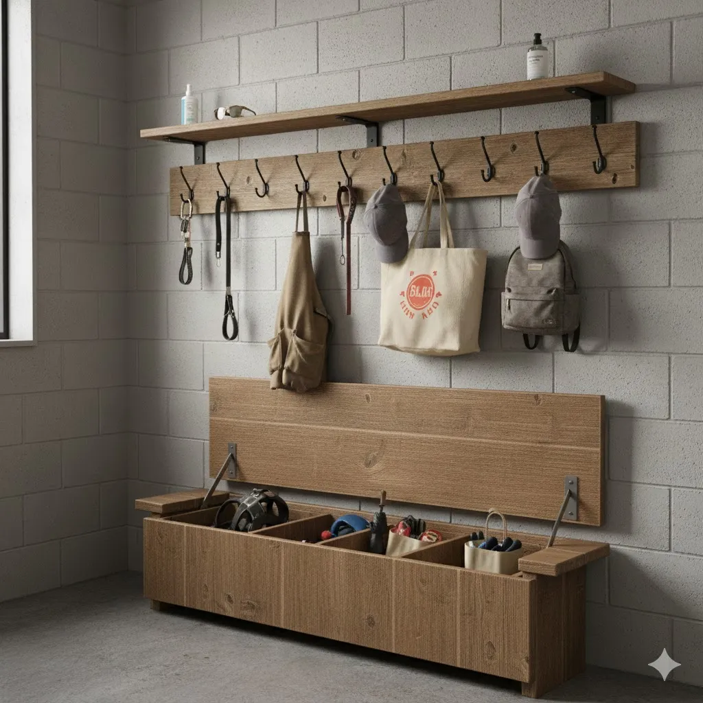 A Bench with Hidden Storage