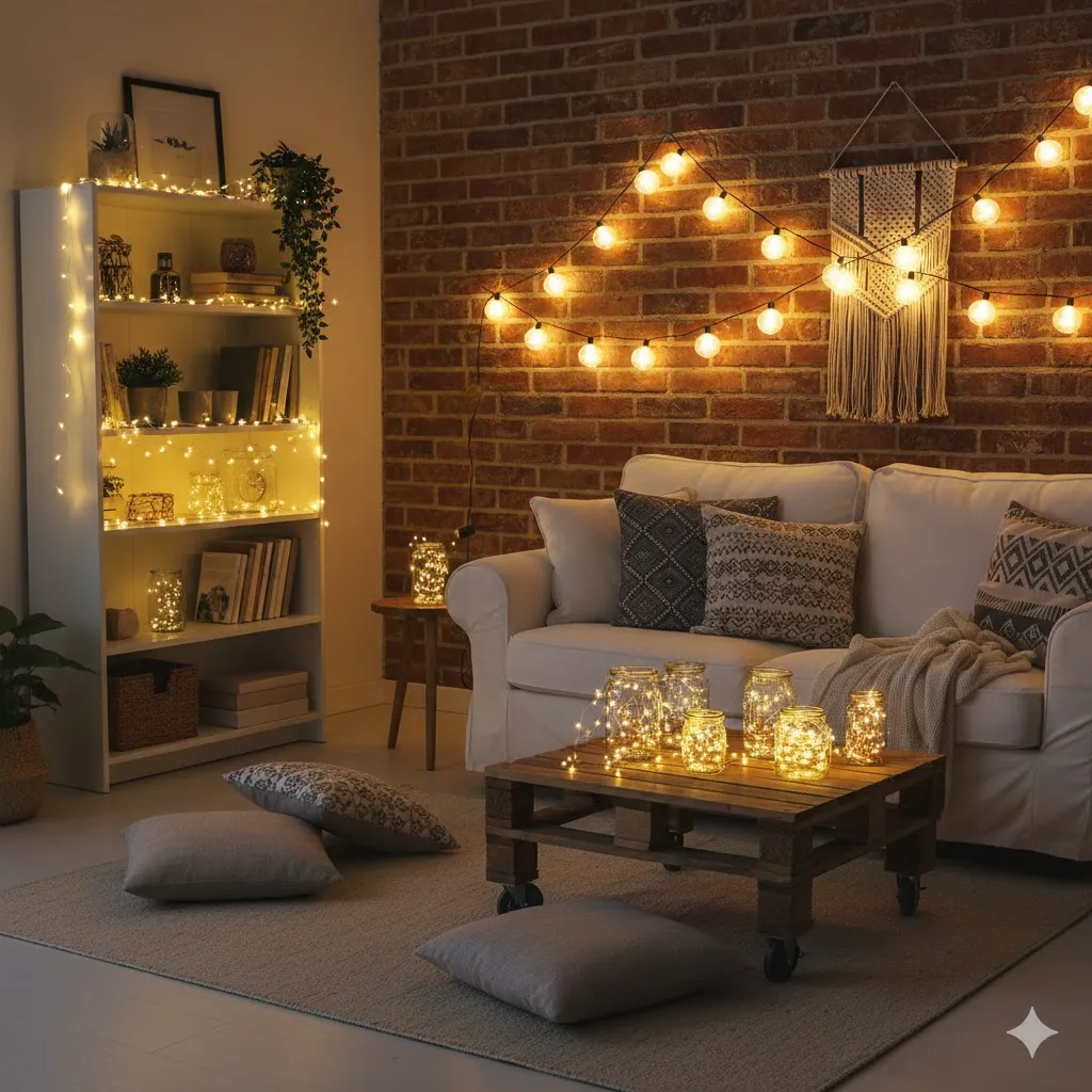 Add Budget-Friendly String Lights