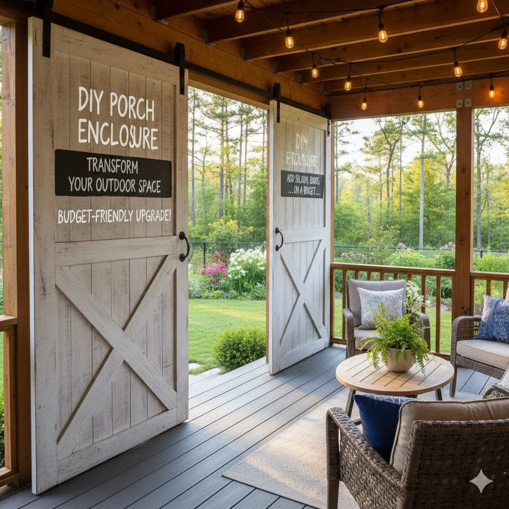 Add Sliding Barn Doors