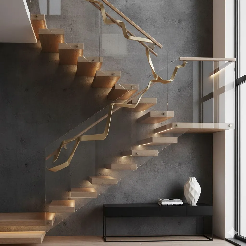 Add a Floating Handrail with Design Flair