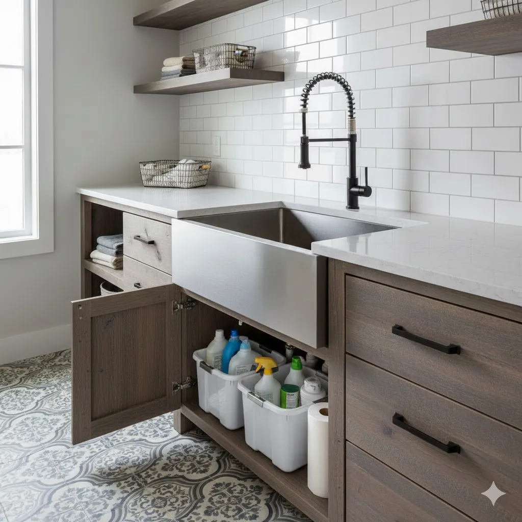 Choose Under-Sink Cabinets for Hidden Storage
