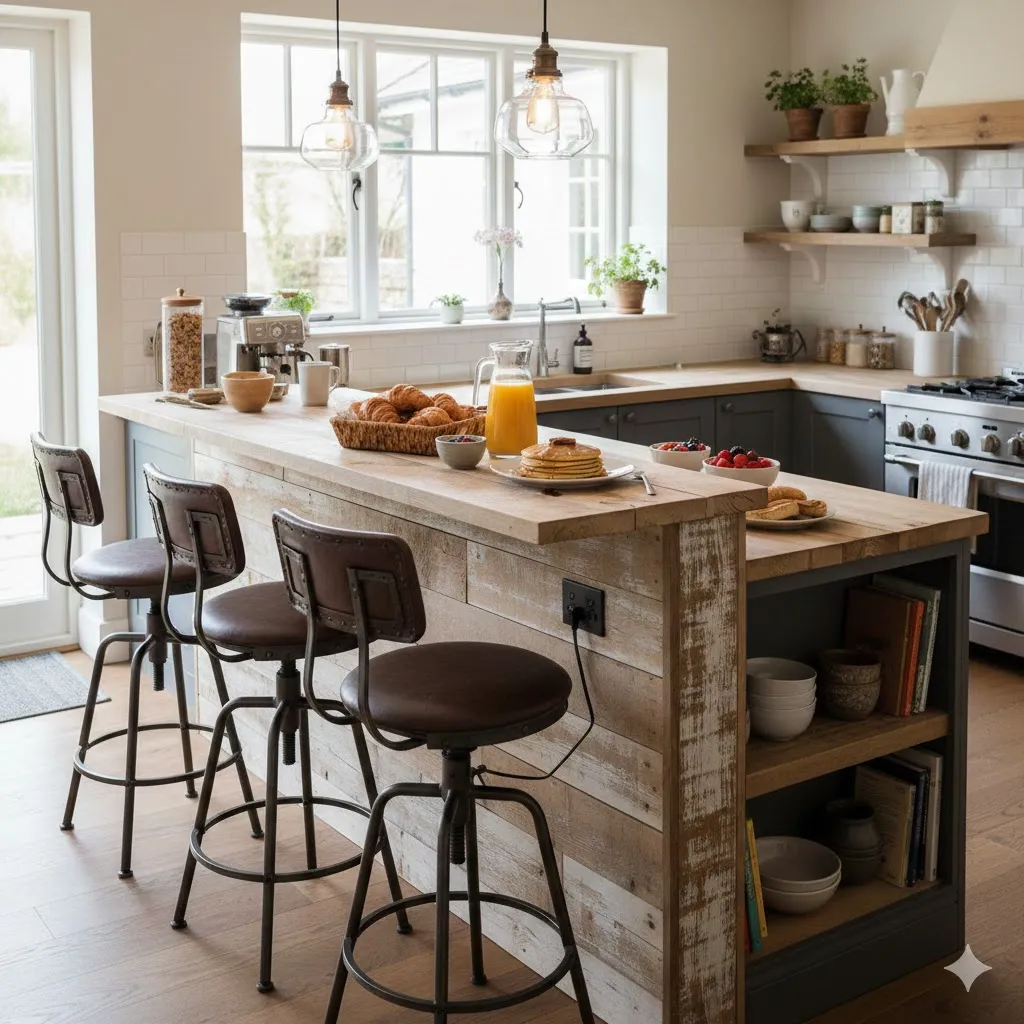 DIY Breakfast Bar That Instantly Upgrade Your Kitchen