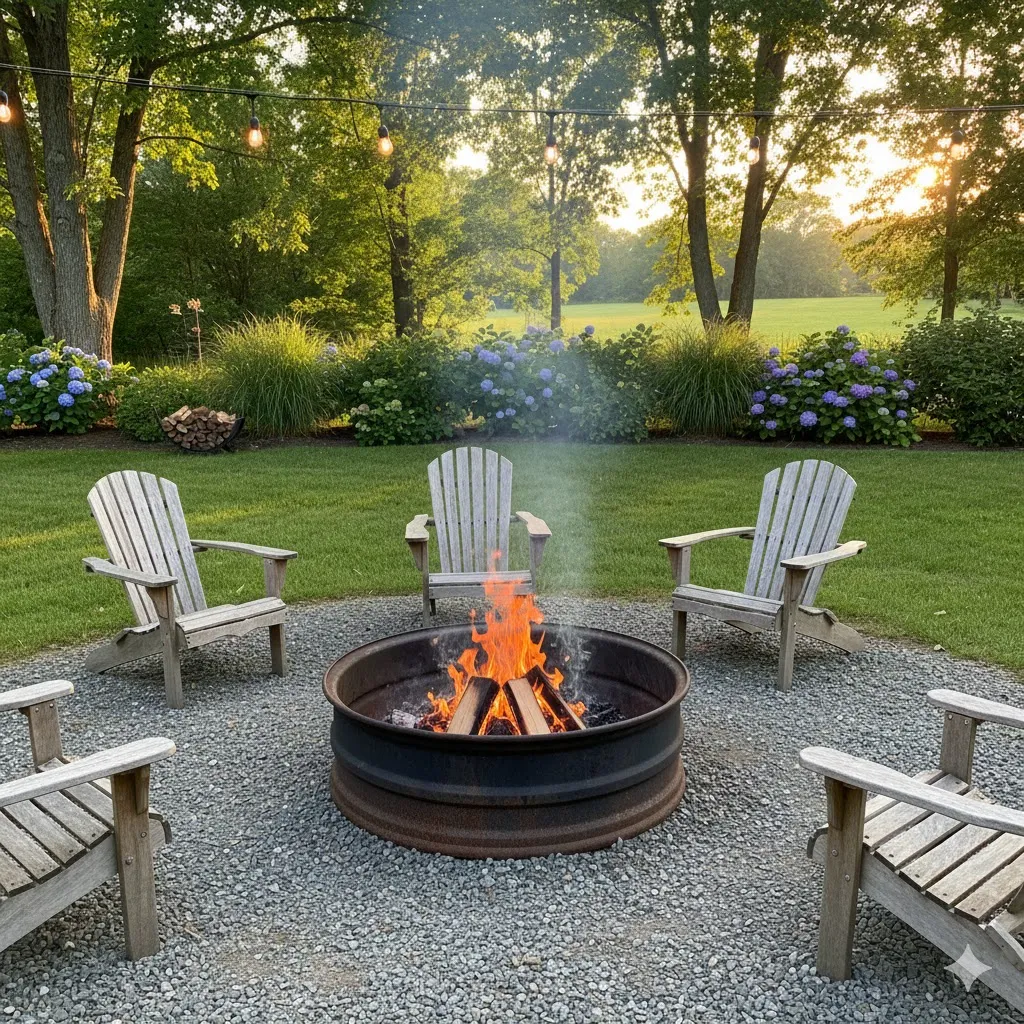 DIY Tire Rim Fire Pit