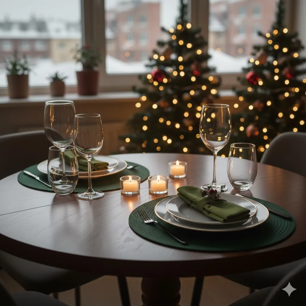 Decorate Place Settings Lightly