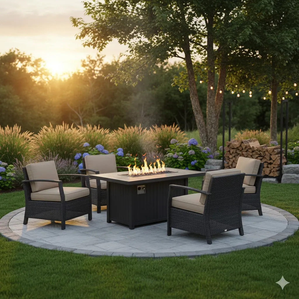 Fire Pit Table Combo