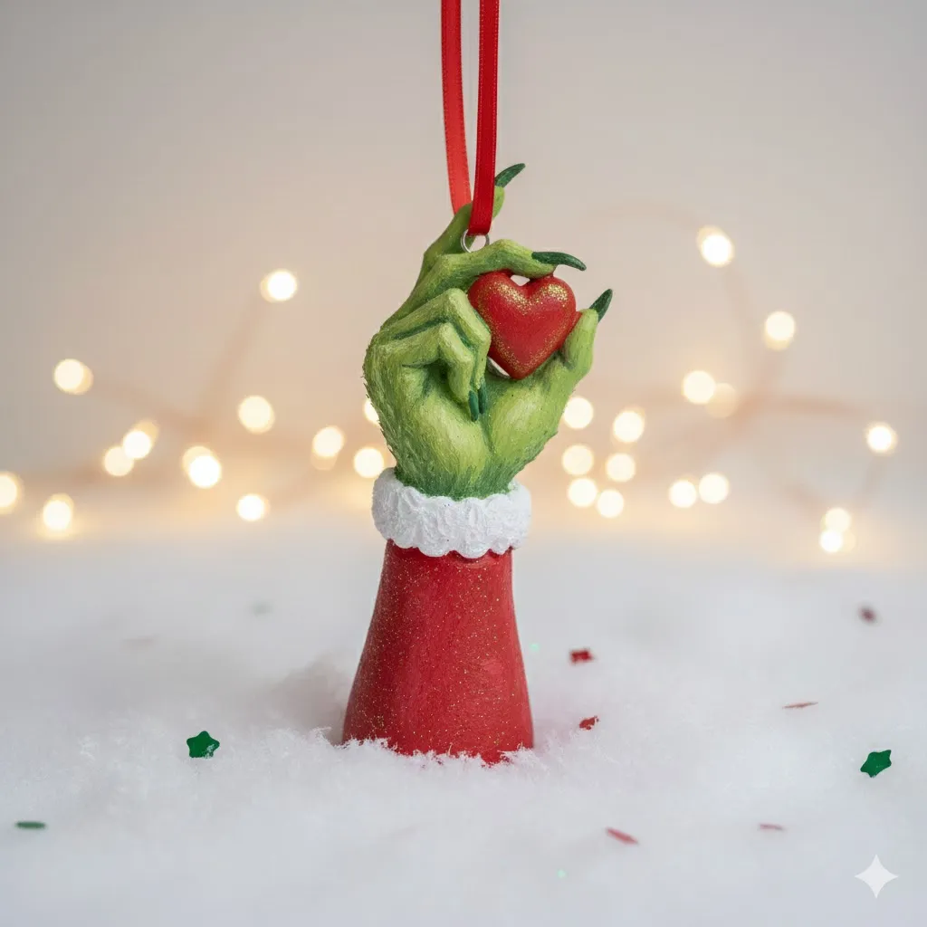 Grinch Hand Ornament