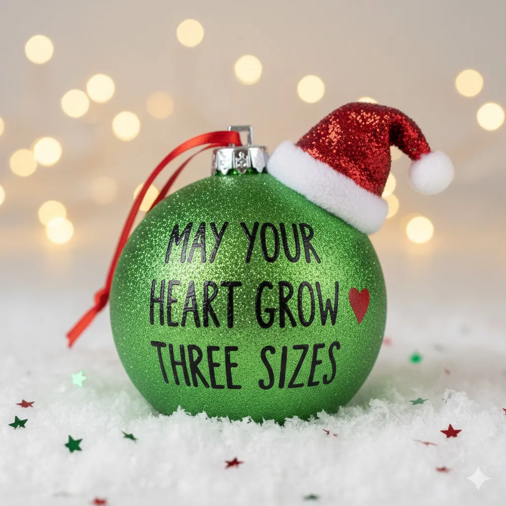 Grinch Quote Ornament