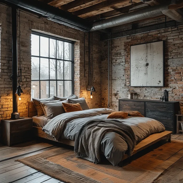Stylish Loft-Style Small Bedrooms