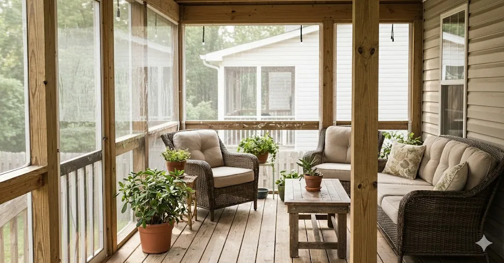 Install Clear Vinyl Panels