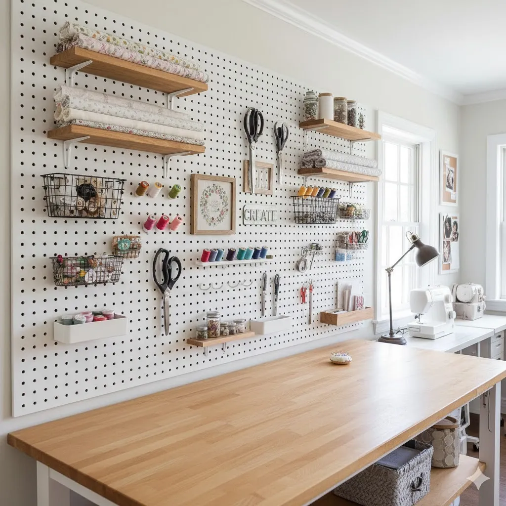 Install Wall Pegboards