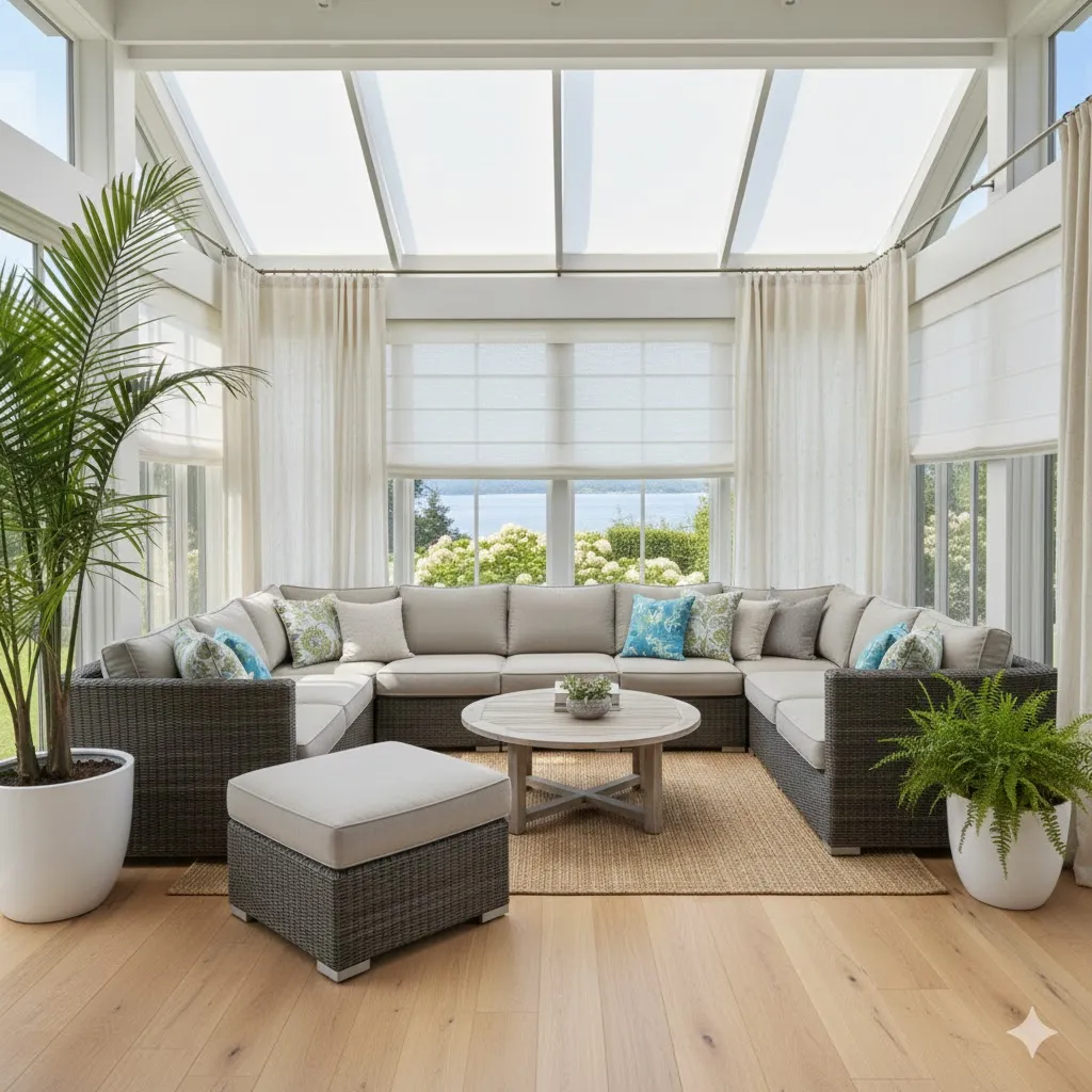 Layered Window Treatments