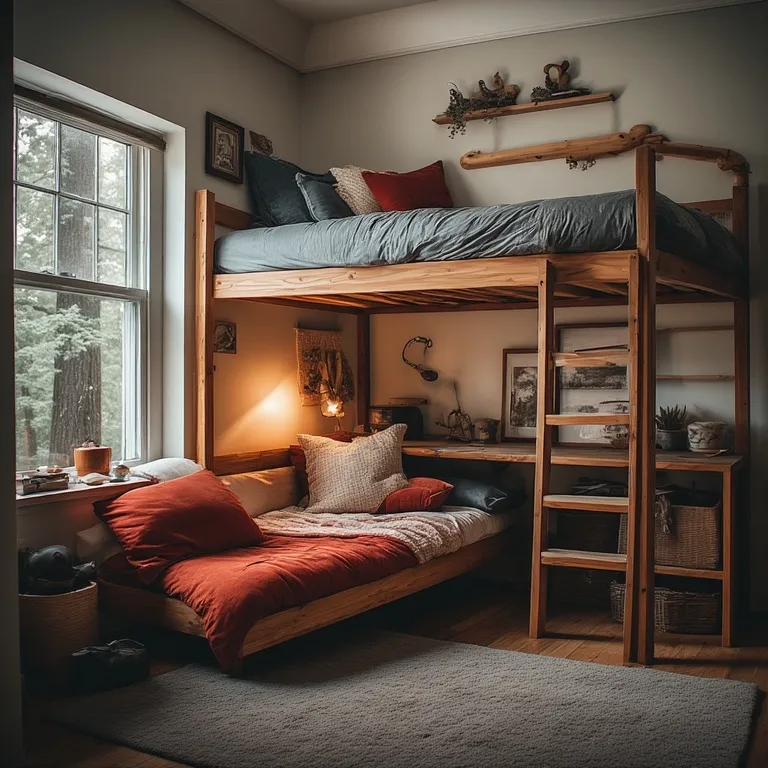 Stylish Loft-Style Small Bedrooms