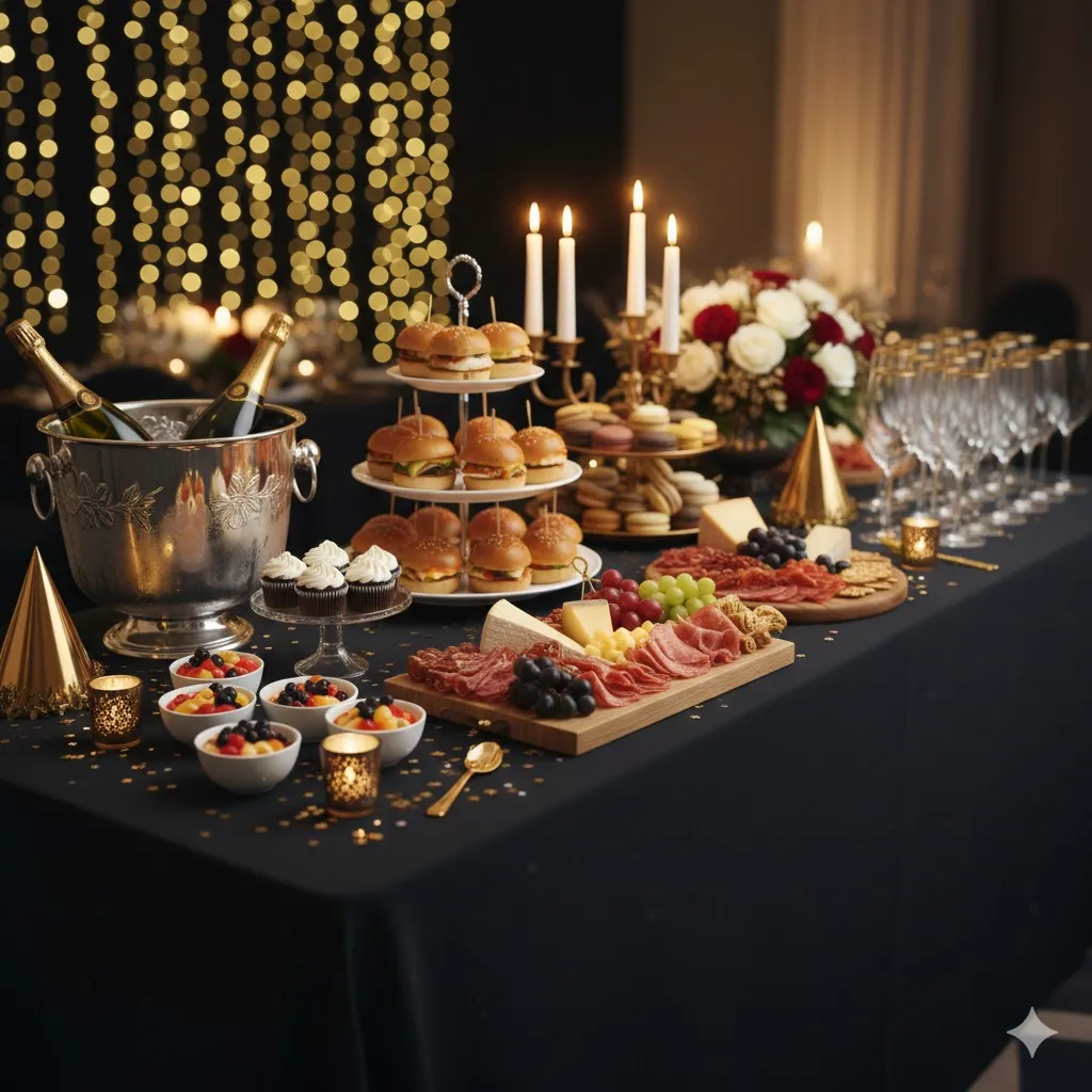 Midnight Snack Table Setup