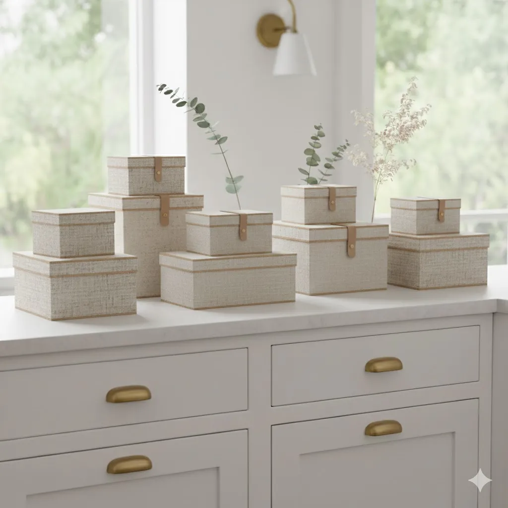 Neutral Decorative Boxes