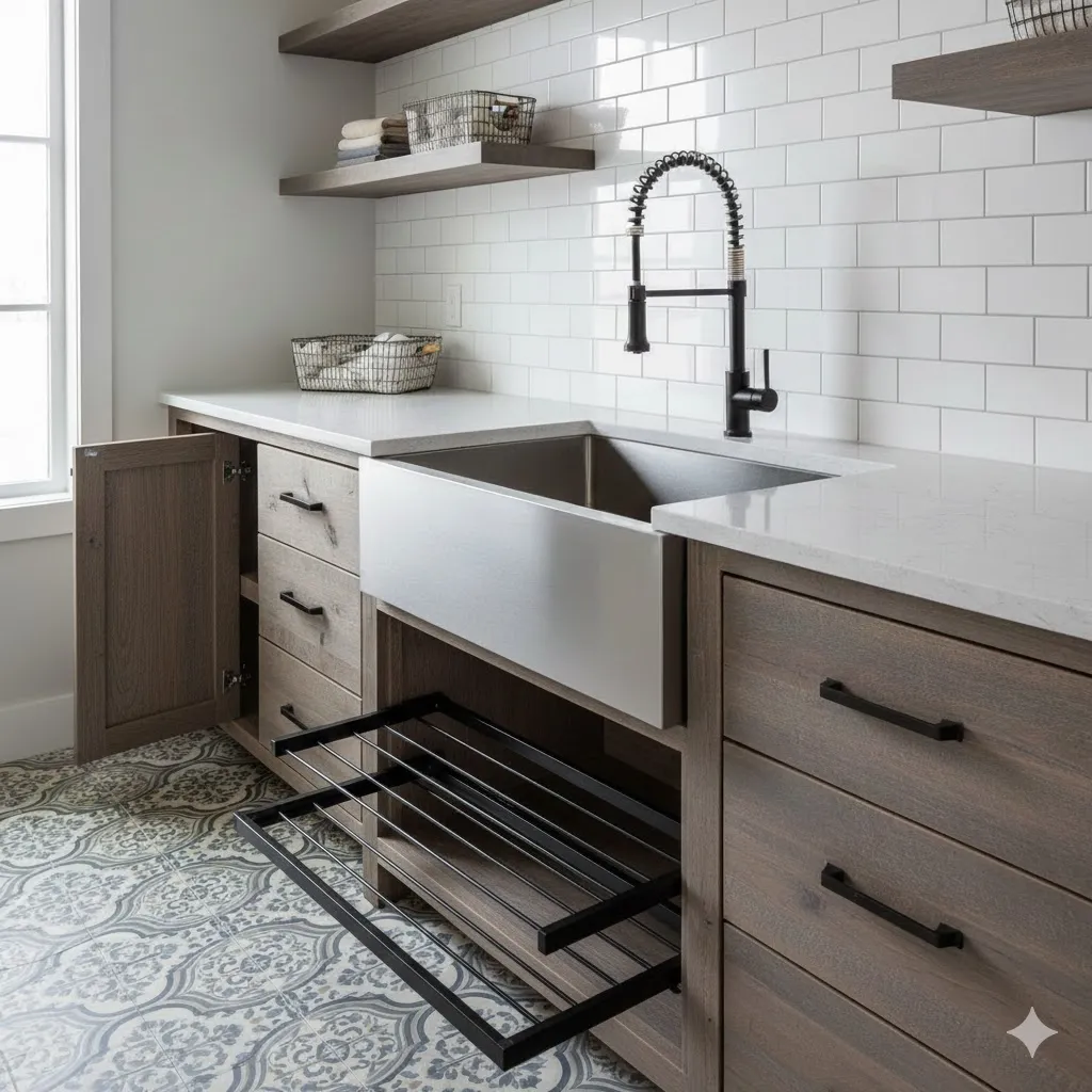 Pair Your Sink with Pull-Out Drying Racks