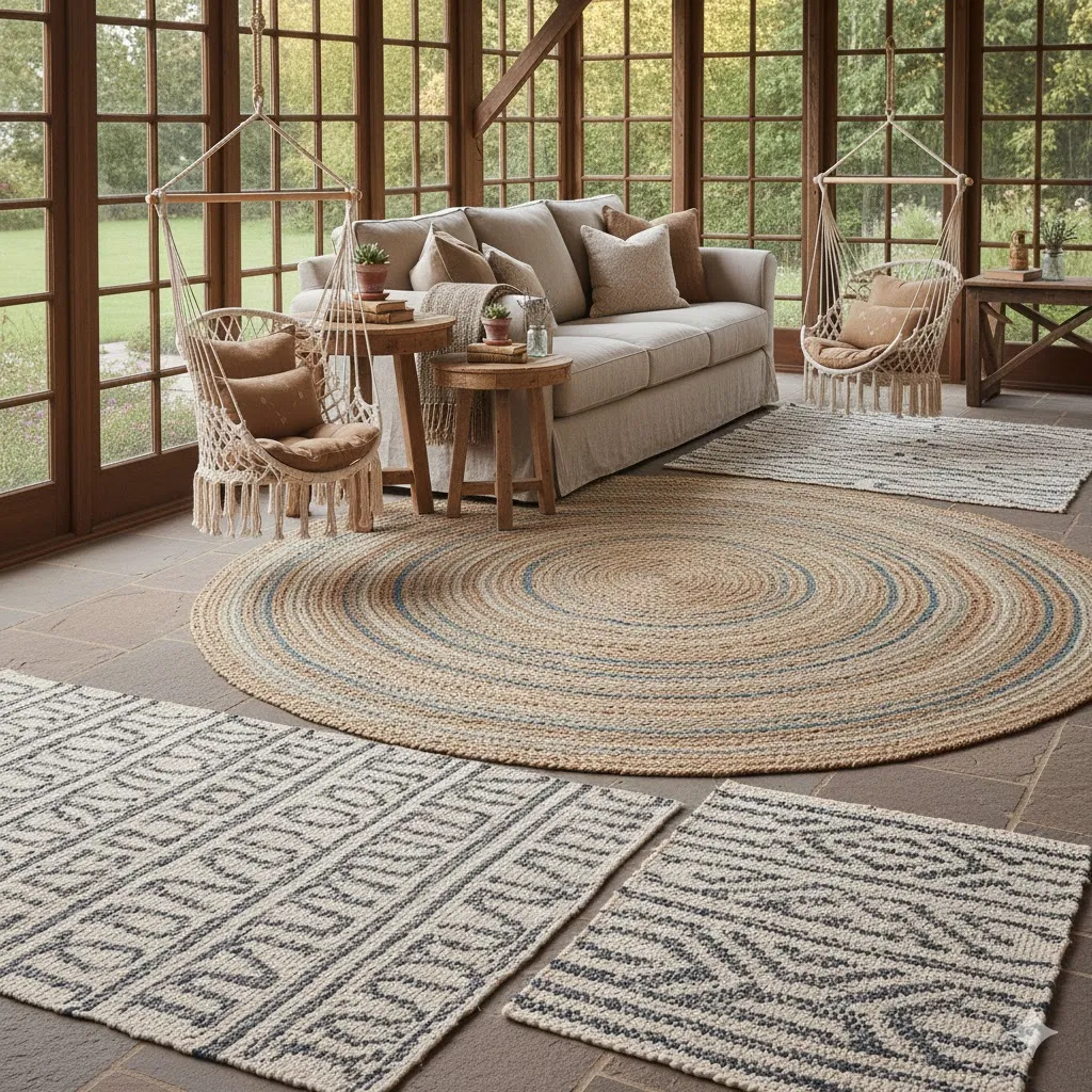 Patterned Jute or Braided Rugs
