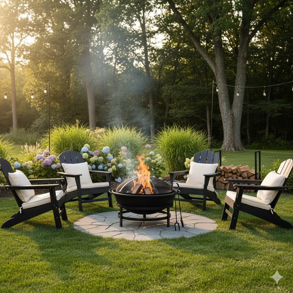 Portable Metal Fire Bowl