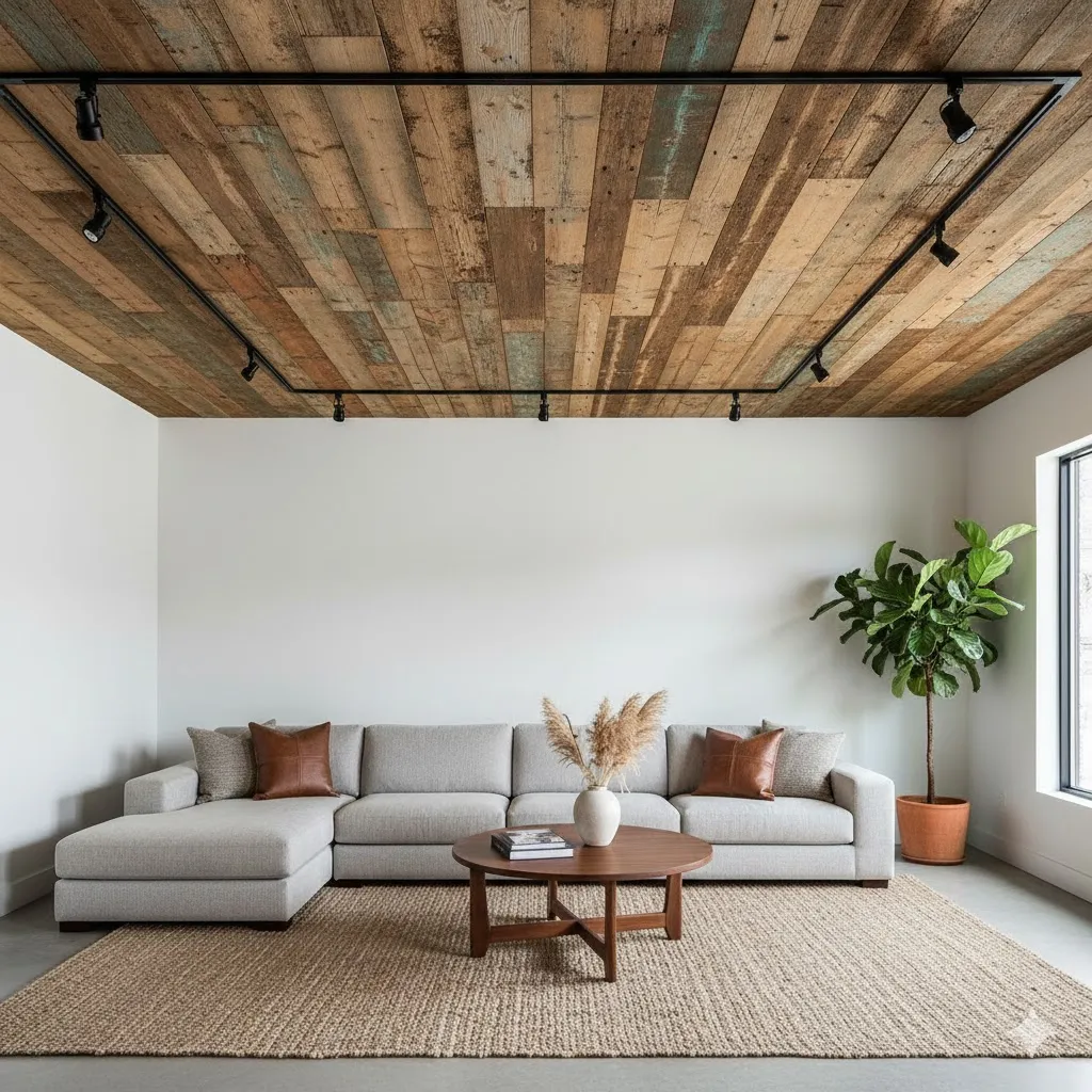 Reclaimed Wood Ceiling