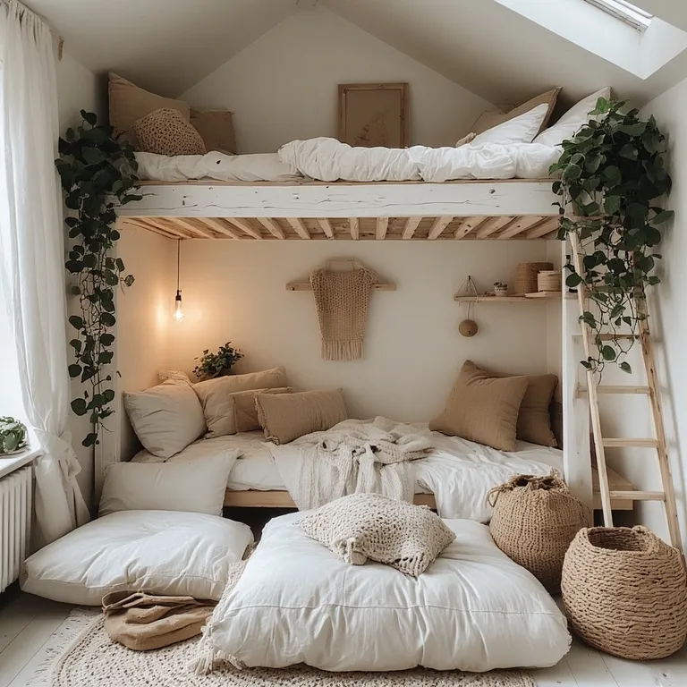Stylish Loft-Style Small Bedrooms