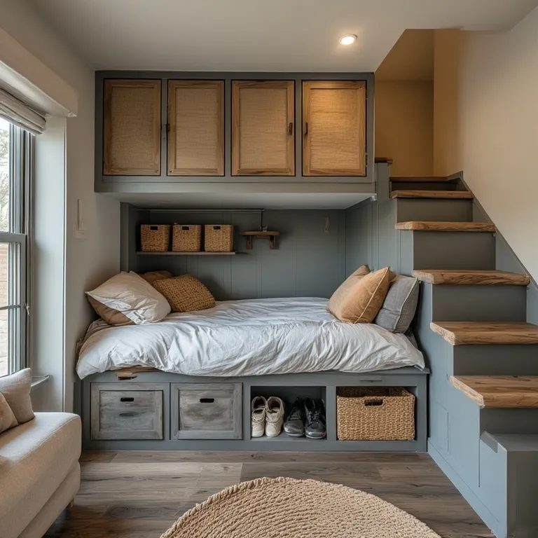 Stylish Loft-Style Small Bedrooms