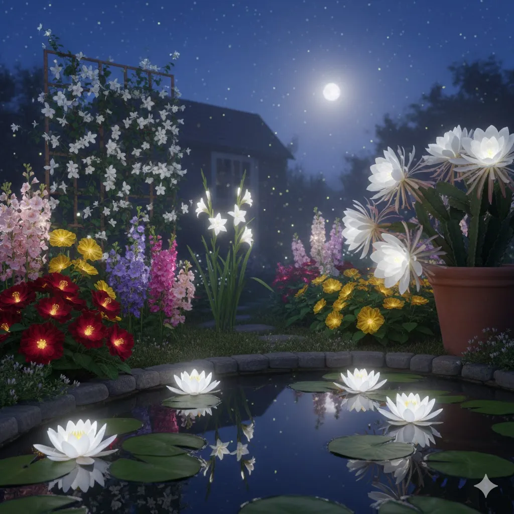 Stunning Night Blooming Flowers to Transform Your Garden After Sunset