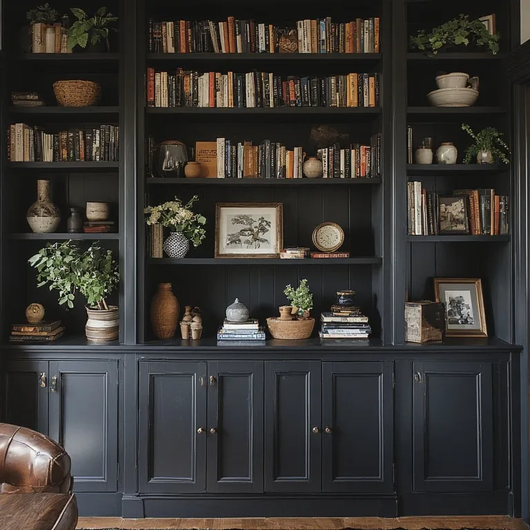 Bold Dark Aesthetic Living Room