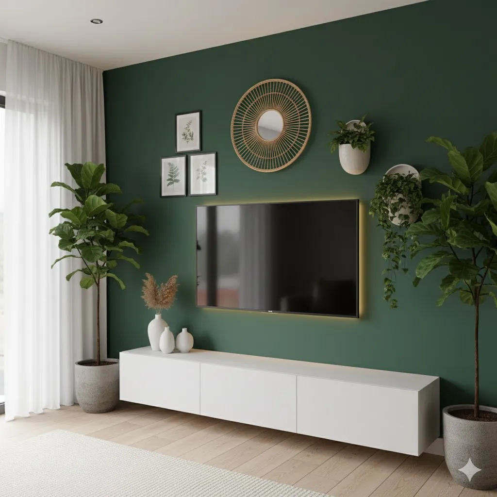 Stylish Above-TV Wall Decor