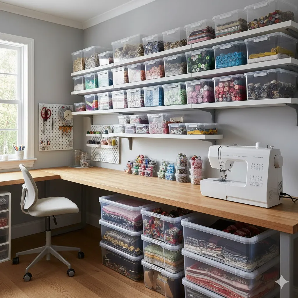 Use Clear Storage Bins