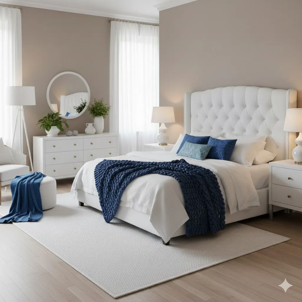 Use Cozy Blue Throws for Warmth