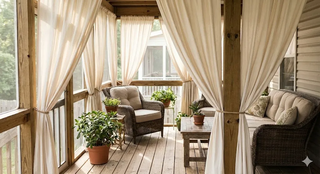 Use Curtains for a Soft and Affordable Look