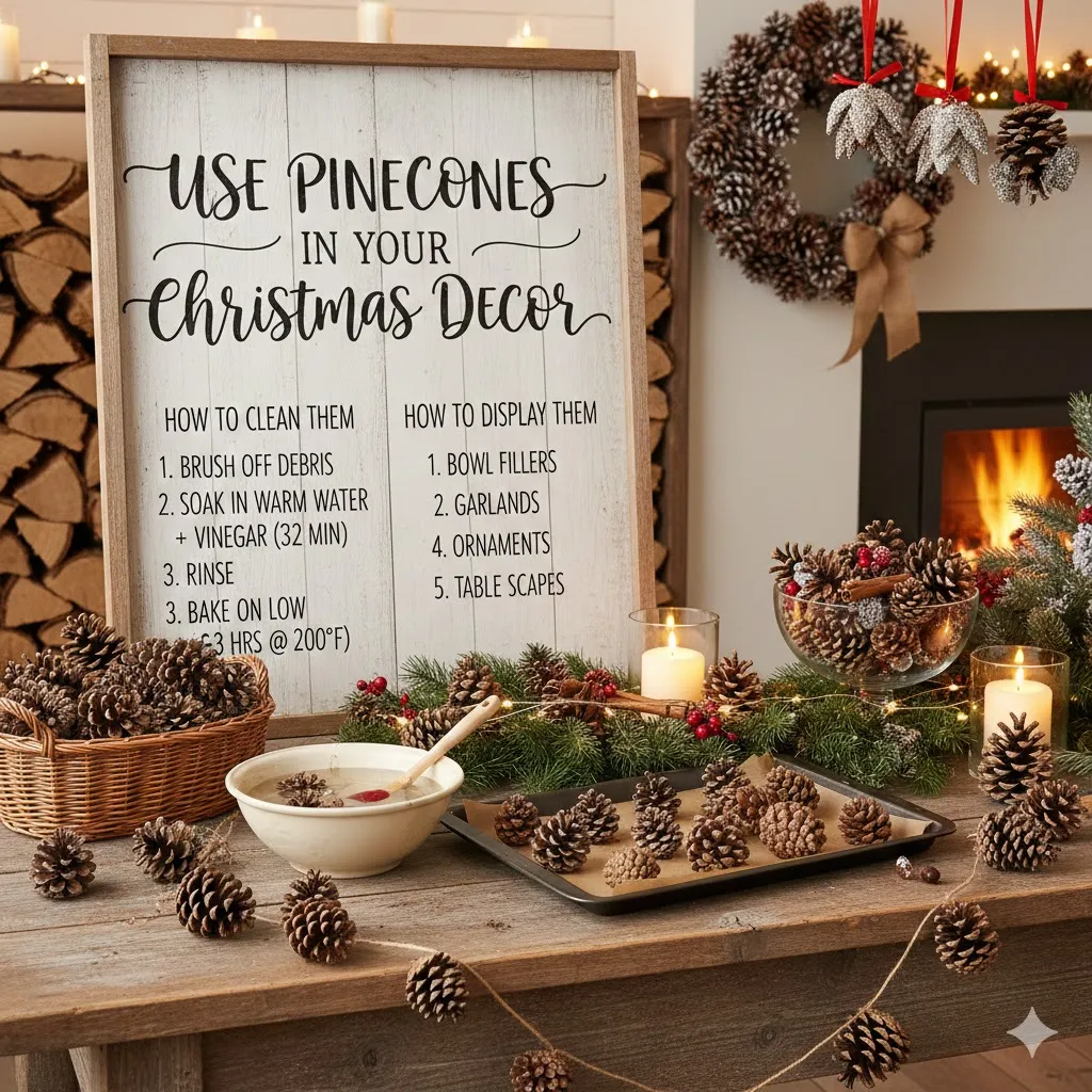 Use Pinecones in Your Christmas Decor