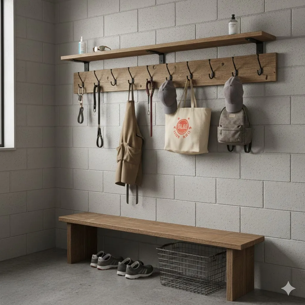 Wall-Mounted Hooks for Easy Grab-and-Go