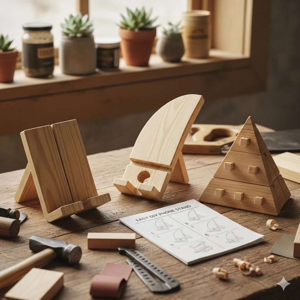 Wooden Phone Stands