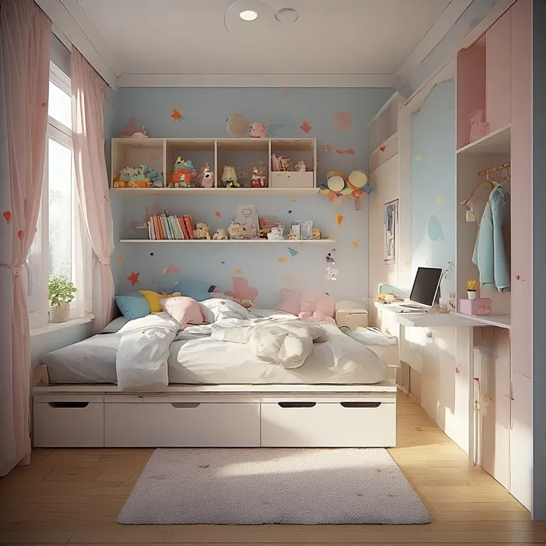Bright and Playful Kids Bedroom