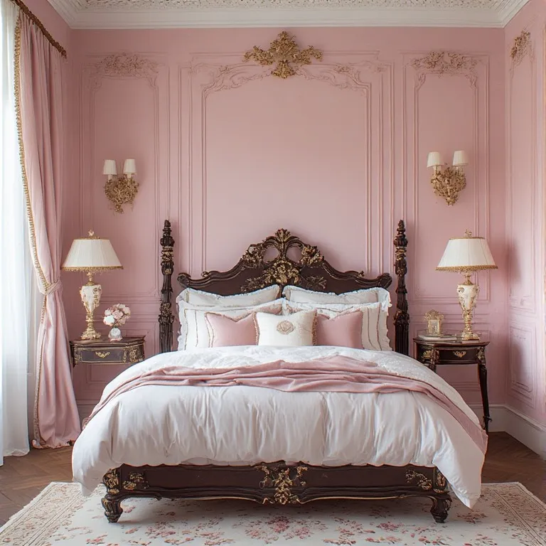 Baroque Pink Royal Bedroom