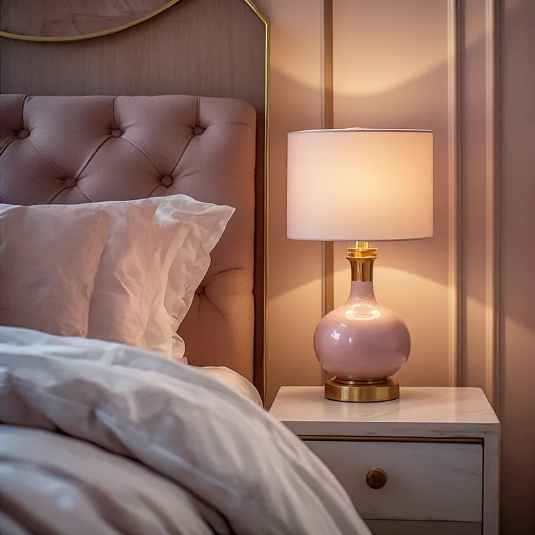 Blush Pink and Gold Bedroom