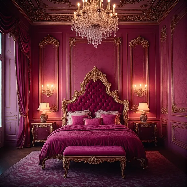 Baroque Pink Royal Bedroom