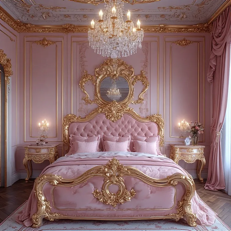 Baroque Pink Royal Bedroom