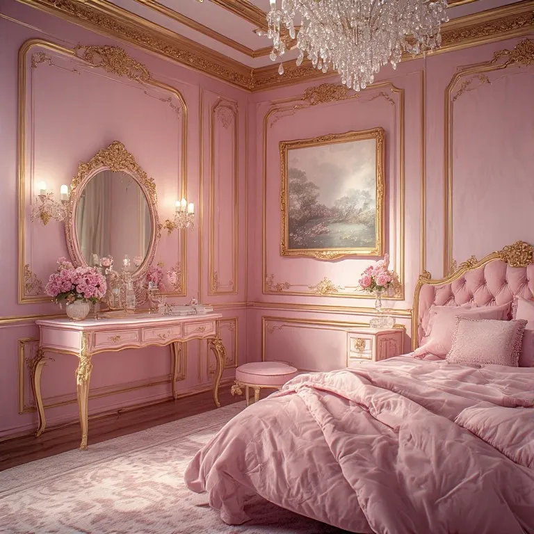 Baroque Pink Royal Bedroom