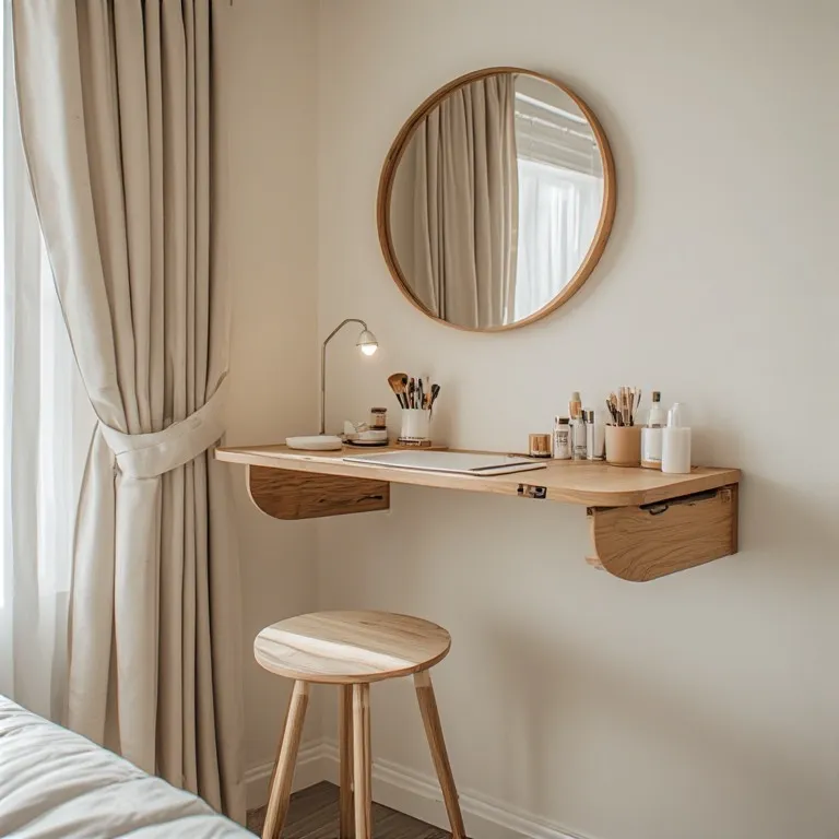 Cute and Cozy Makeup Vanity