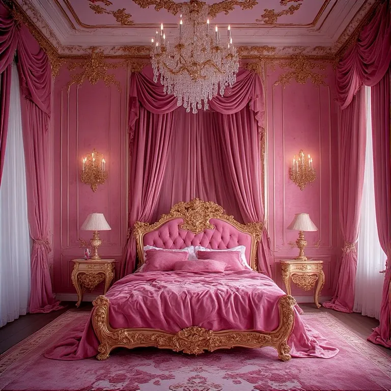 Baroque Pink Royal Bedroom