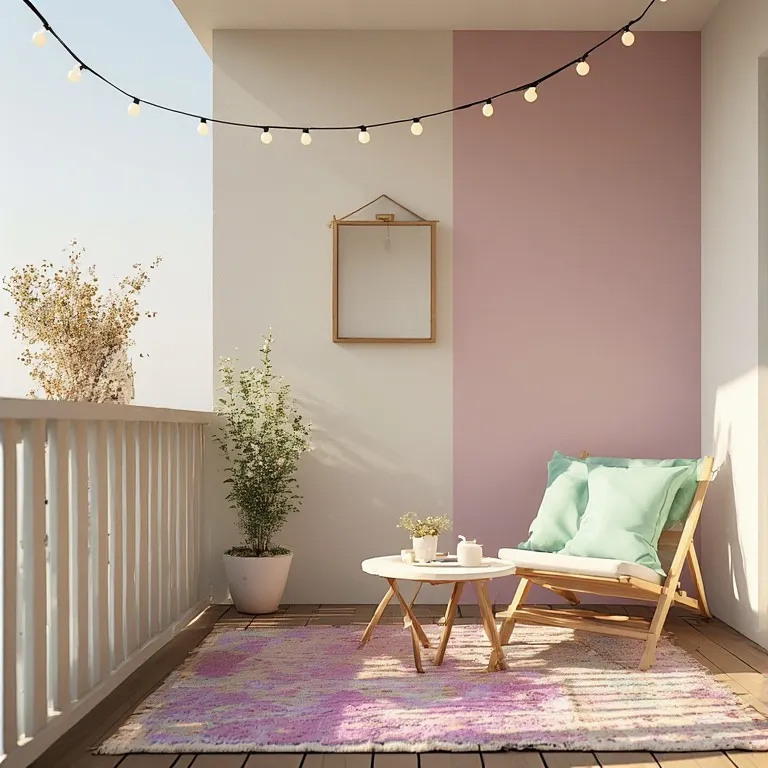 Cozy Minimalist Balcony Design