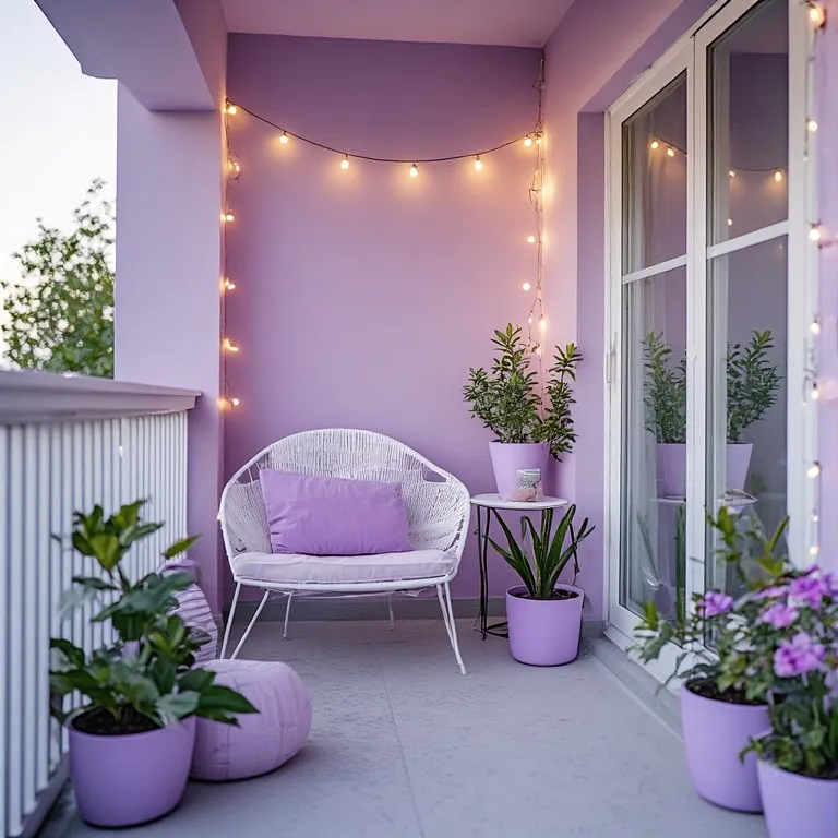 Cozy Minimalist Balcony Design