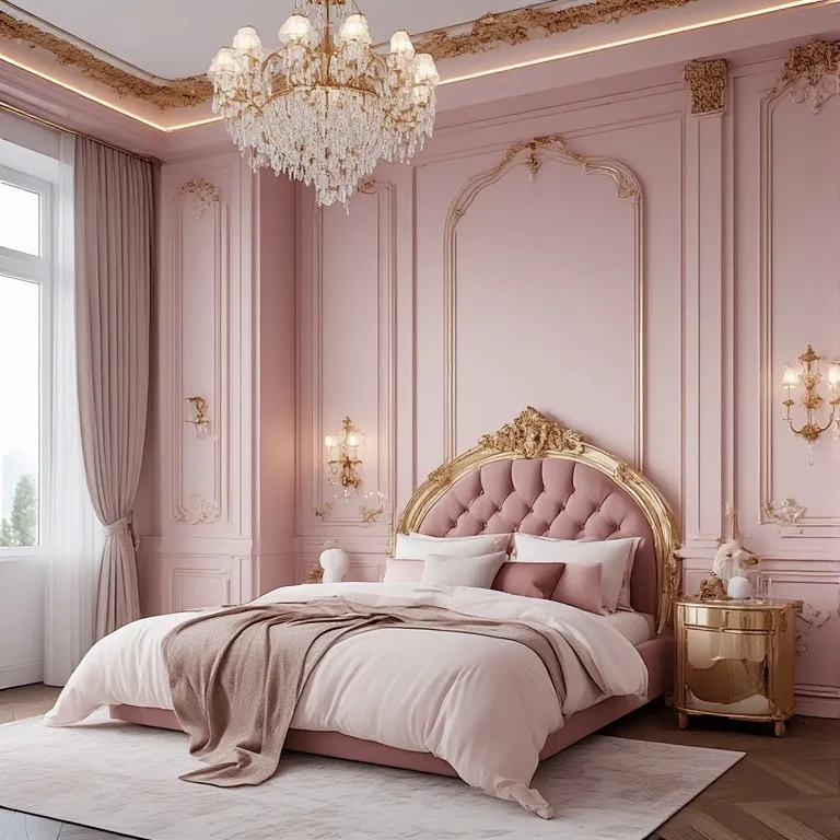 Baroque Pink Royal Bedroom