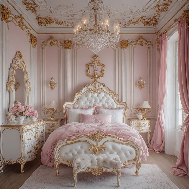 Baroque Pink Royal Bedroom