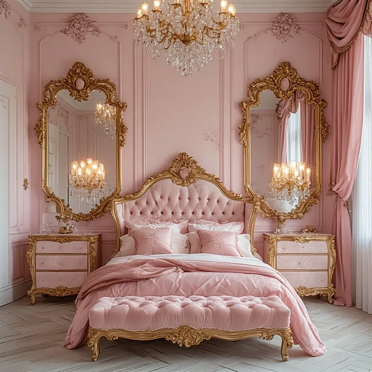 Baroque Pink Royal Bedroom