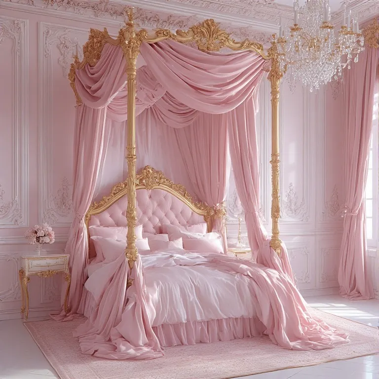 Baroque Pink Royal Bedroom