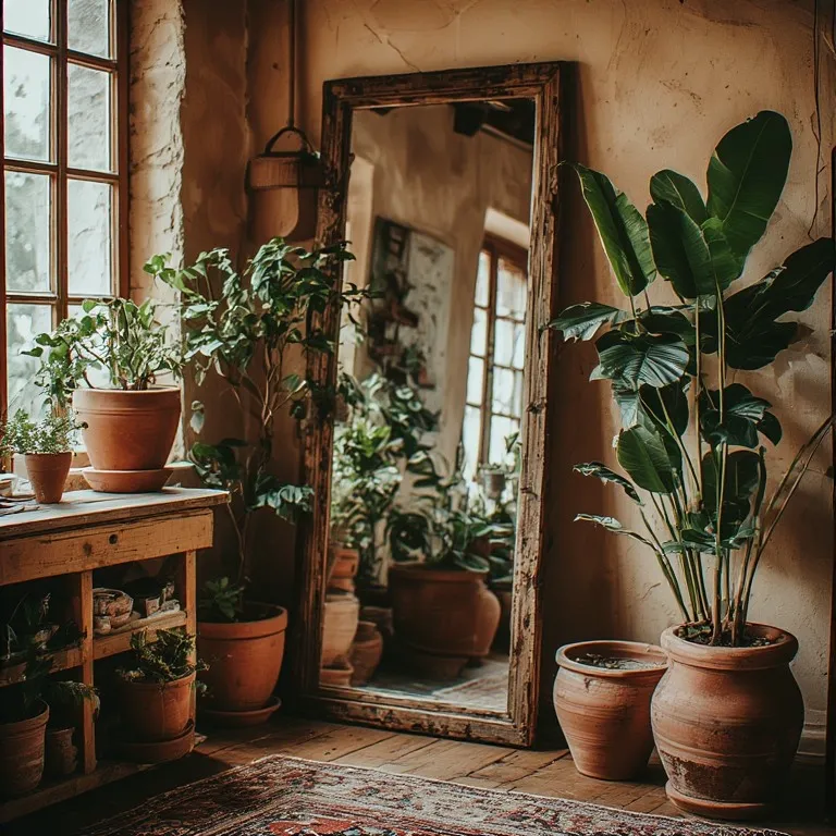 Top 15 Modern Living Room Mirror and Plant Corner Styling Ideas You Will Love